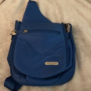 Travelon Navy Messenger Bag for Men